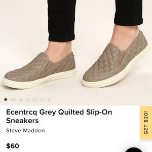 Ecentrcq Grey Steve Madden Slip-on Shoes - Size 9